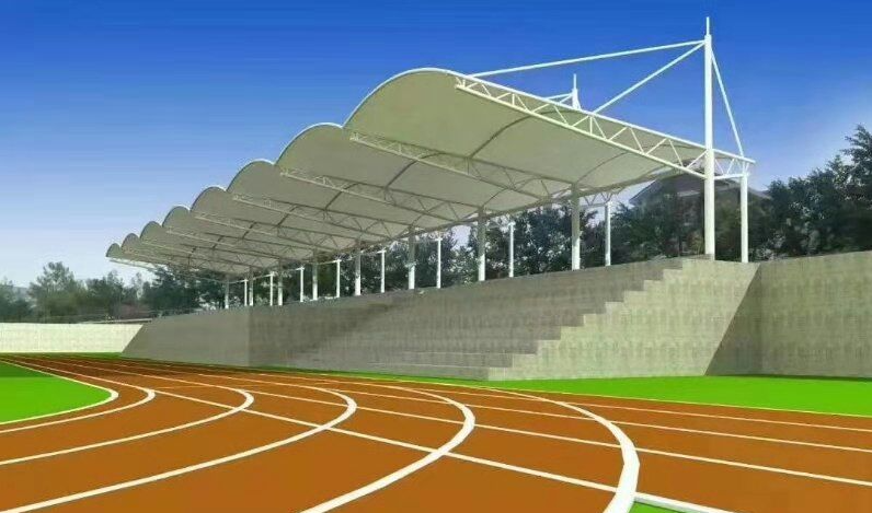 广东惠阳学校体育场膜结构看台